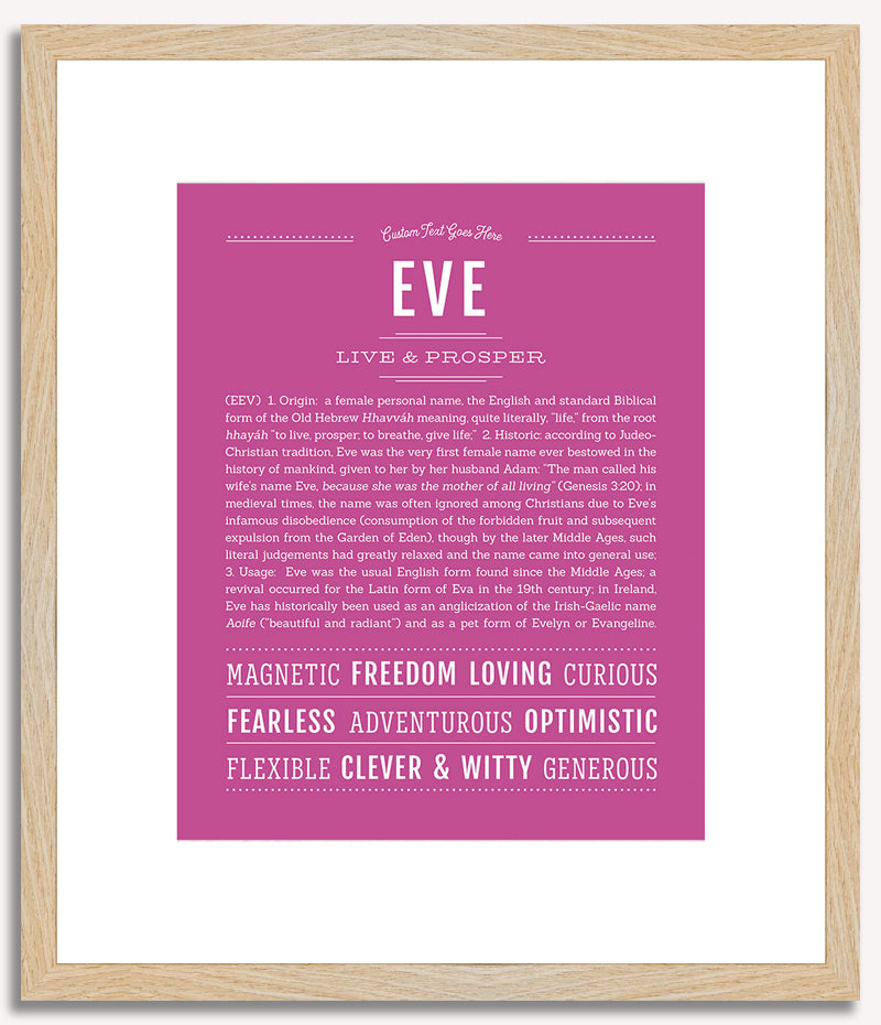 Eve | Name Art Print