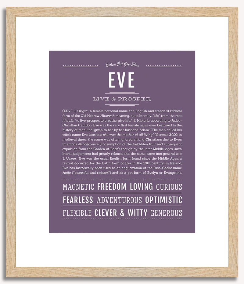 Eve | Name Art Print