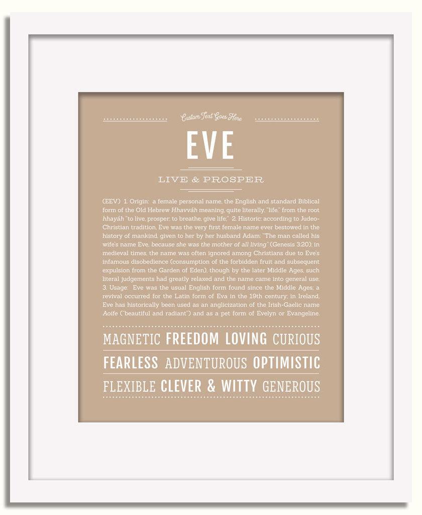 Frame Options | Tan | White Frame, Matted