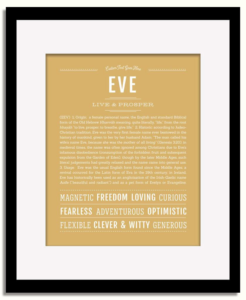 Frame Options | Matte Gold | Black Frame, Matted