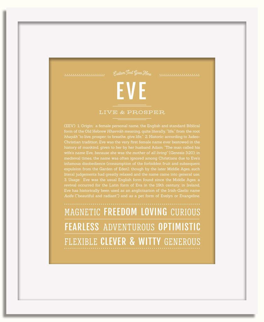 Frame Options | Matte Gold | White Frame, Matted