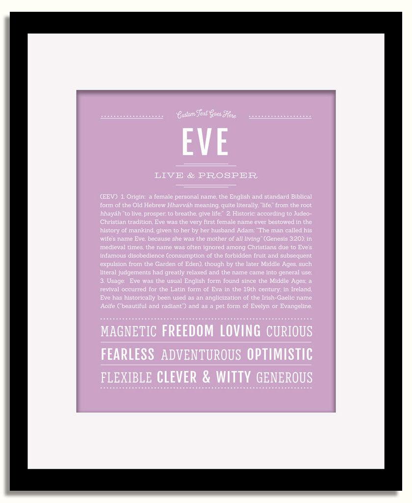 Frame Options | Lilac | Black Frame, Matted