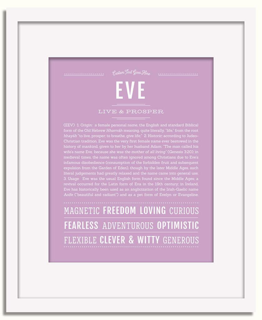 Frame Options | Lilac | White Frame, Matted