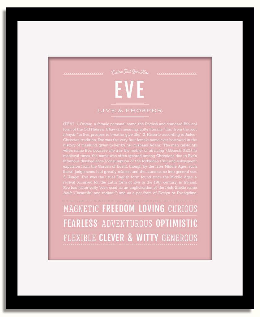 Frame Options | Dusty Rose | Black Frame, Matted