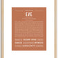 Eve | Name Art Print