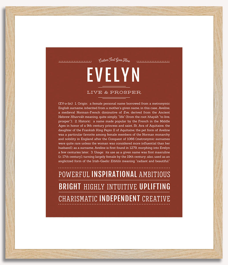 Evelyn | Name Art Print