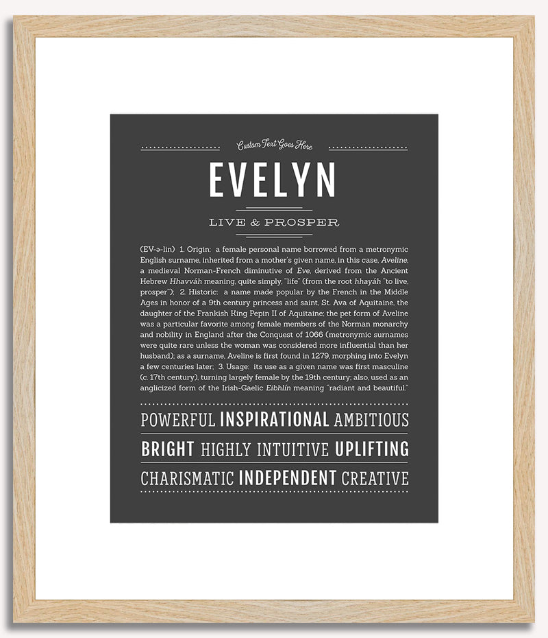 Evelyn | Name Art Print