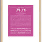 Evelyn | Name Art Print