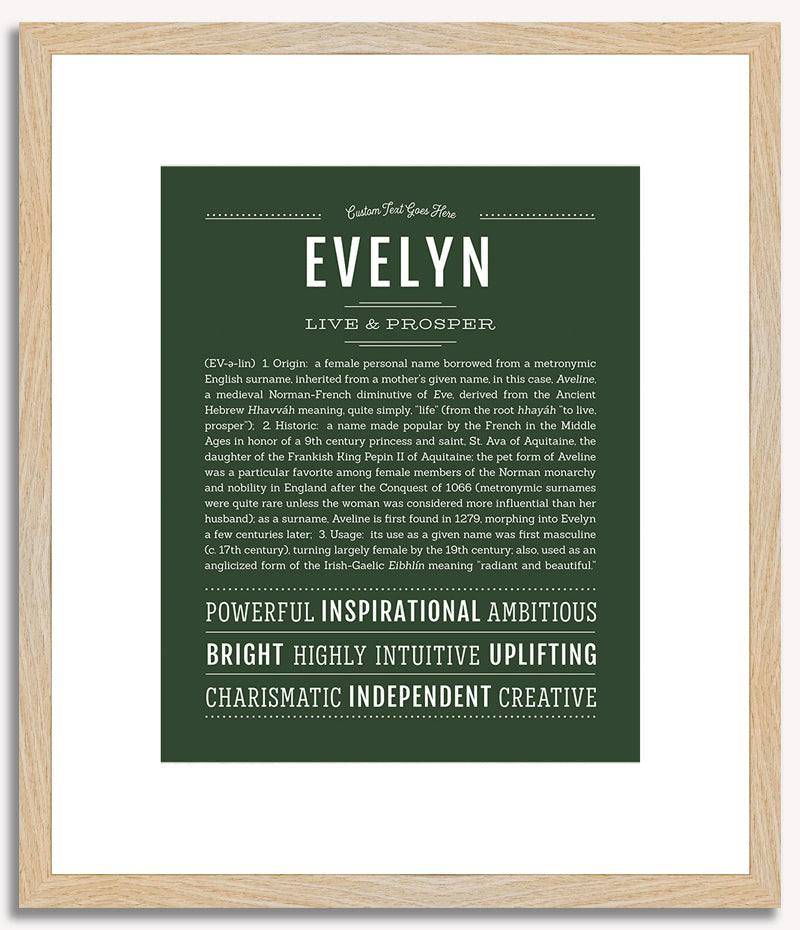 Evelyn | Name Art Print