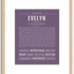 Evelyn | Name Art Print