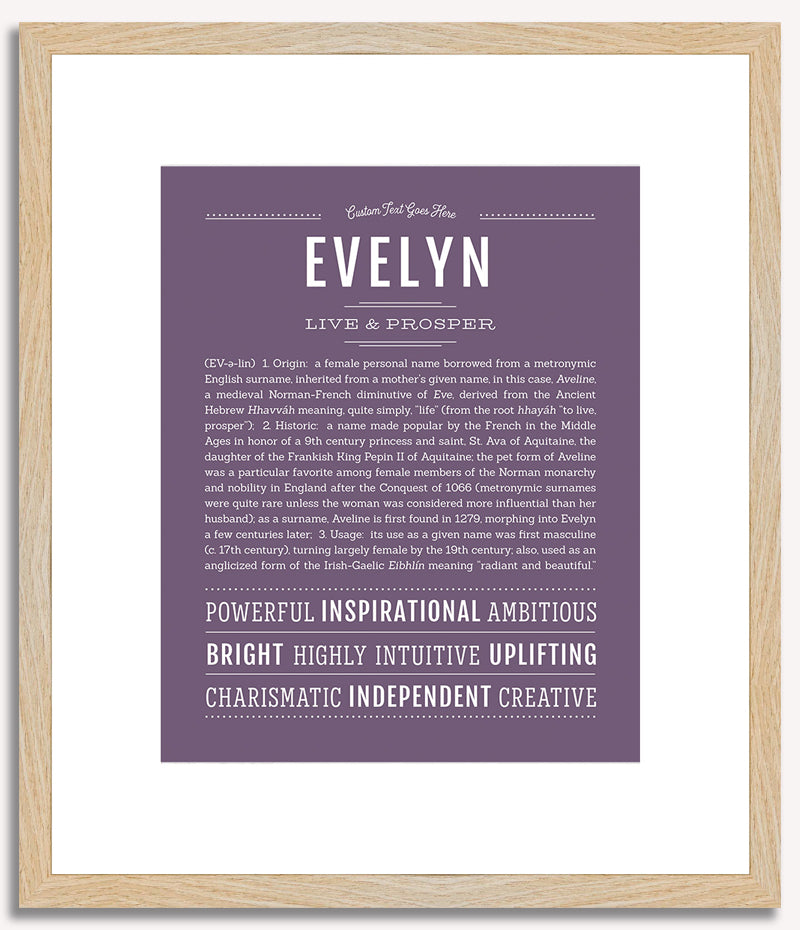 Evelyn | Name Art Print