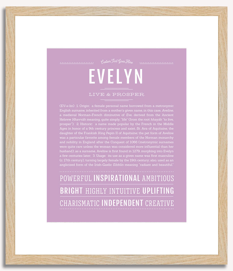 Evelyn | Name Art Print