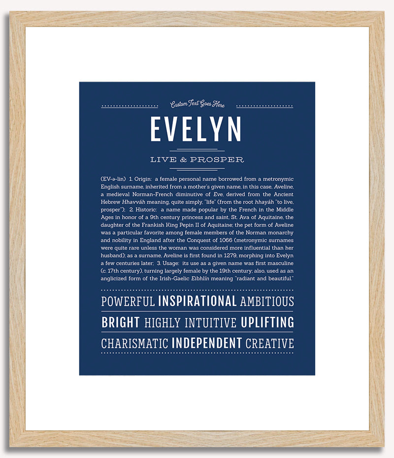 Evelyn | Name Art Print