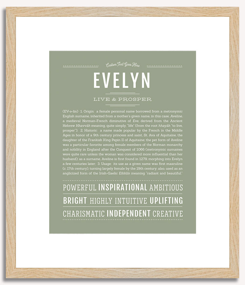 Evelyn | Name Art Print