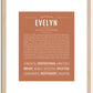 Evelyn | Name Art Print