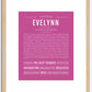 Evelynn | Name Art Print