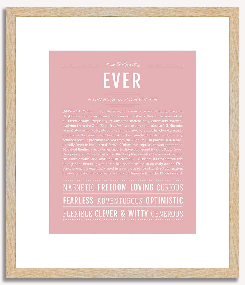 Ever (female) | Name Art Print