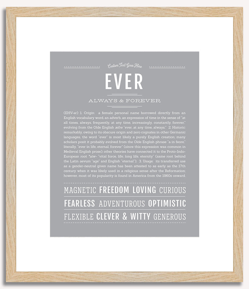 Ever (female) | Name Art Print