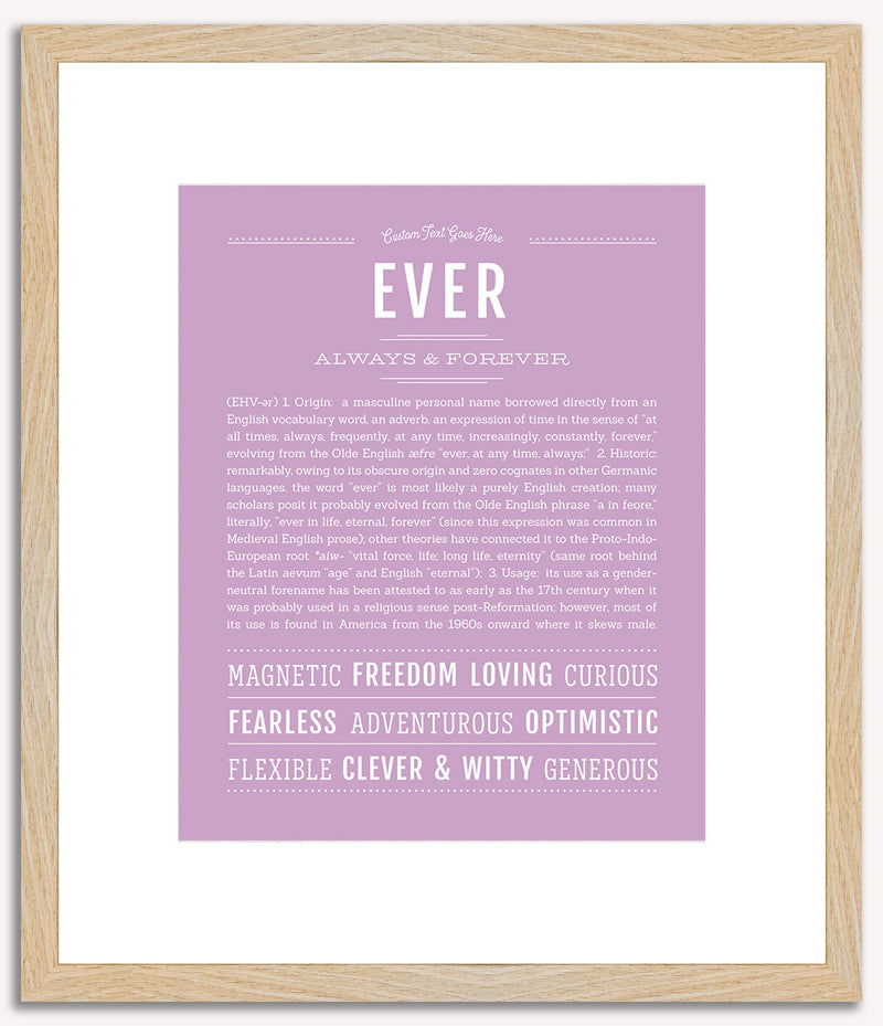 Ever (male) | Name Art Print