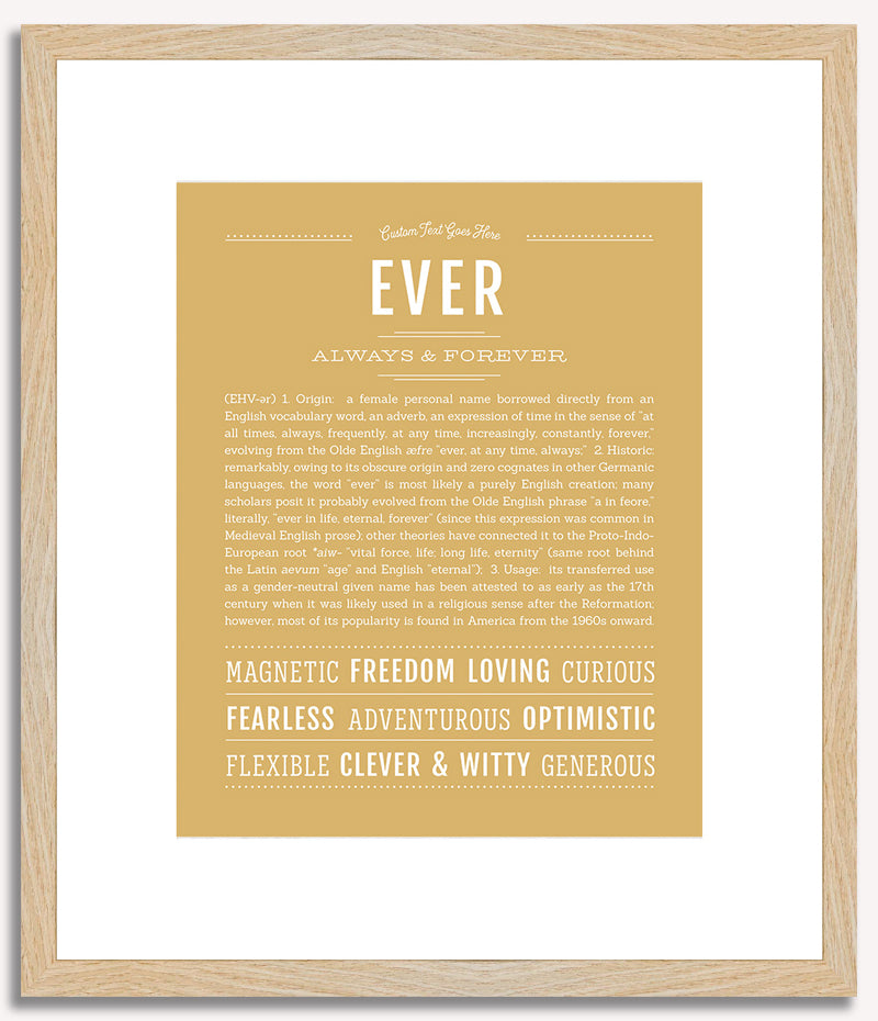 Ever (female) | Name Art Print