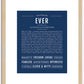 Ever (male) | Name Art Print