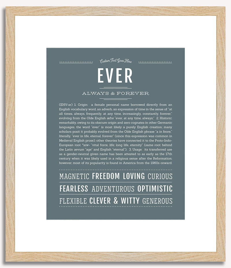 Ever (female) | Name Art Print