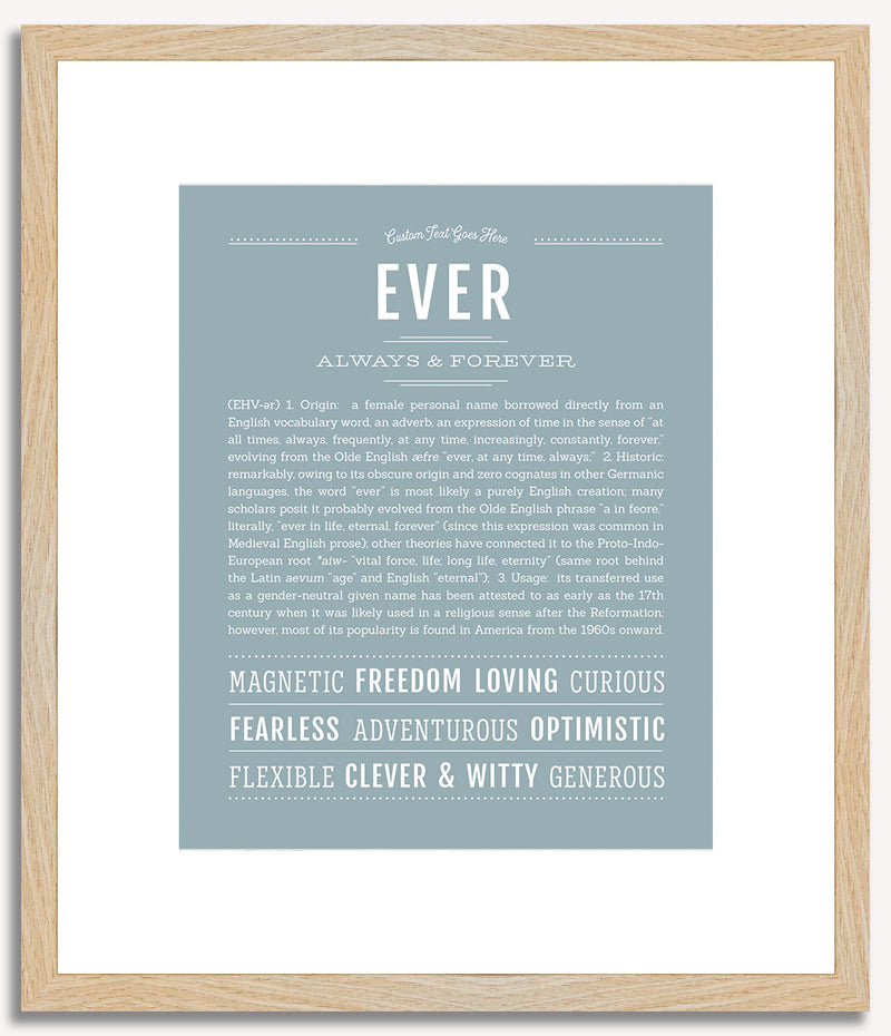 Ever (female) | Name Art Print