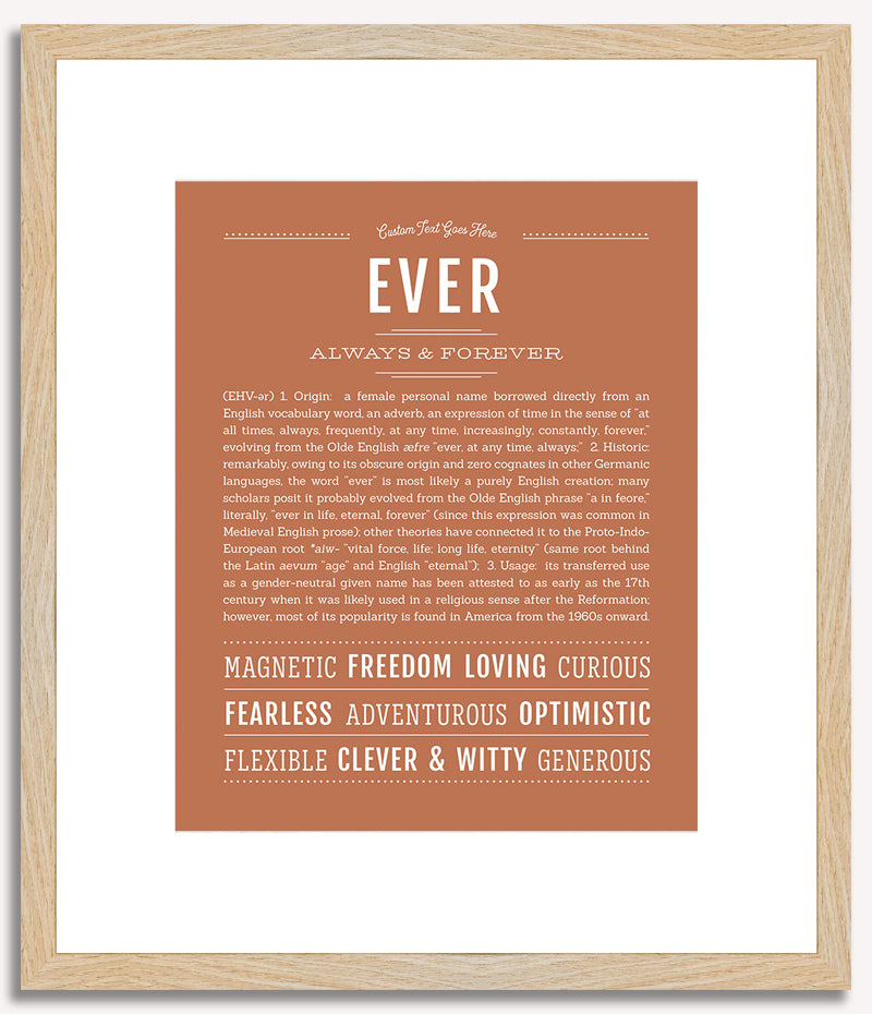 Ever (female) | Name Art Print