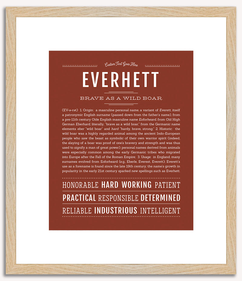 Everhett | Name Art Print