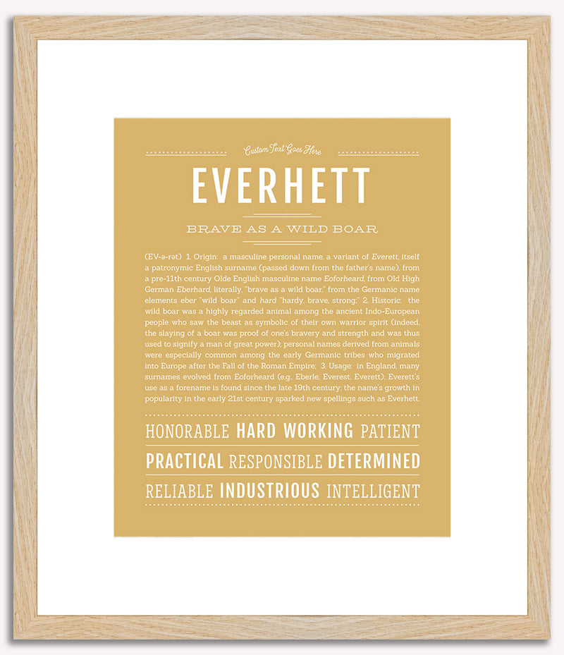 Everhett | Name Art Print