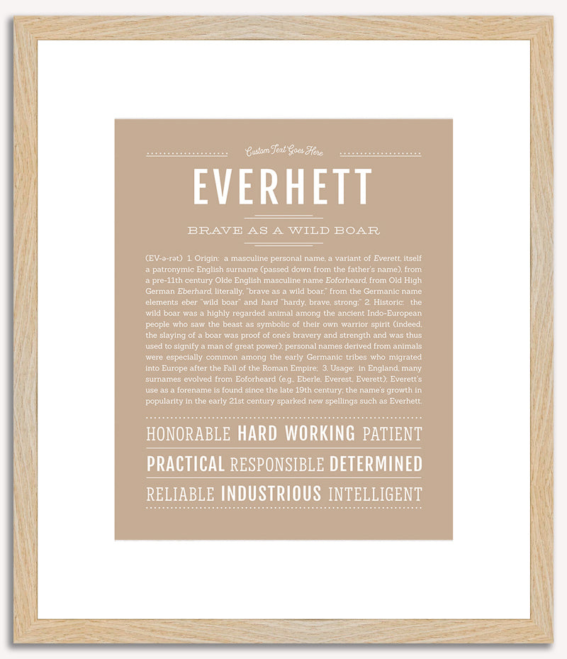 Everhett | Name Art Print