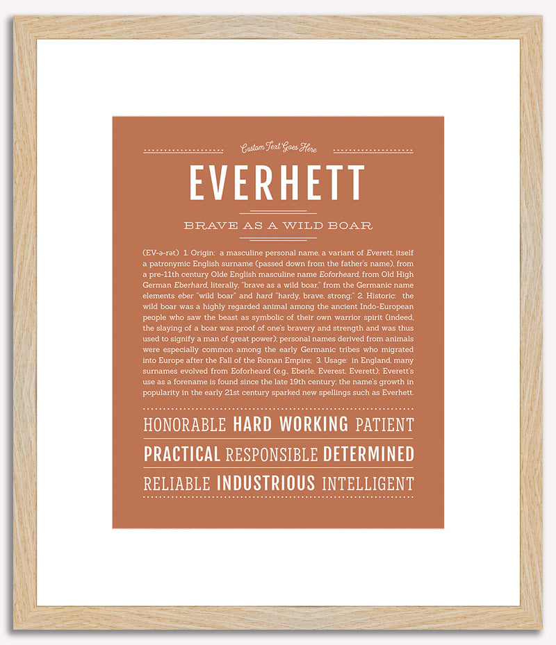 Everhett | Name Art Print