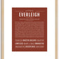 Everleigh | Name Art Print