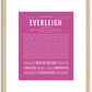 Everleigh | Name Art Print