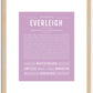 Everleigh | Name Art Print