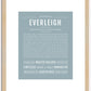 Everleigh | Name Art Print