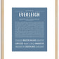 Everleigh | Name Art Print