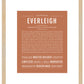 Everleigh | Name Art Print