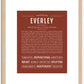 Everley | Name Art Print