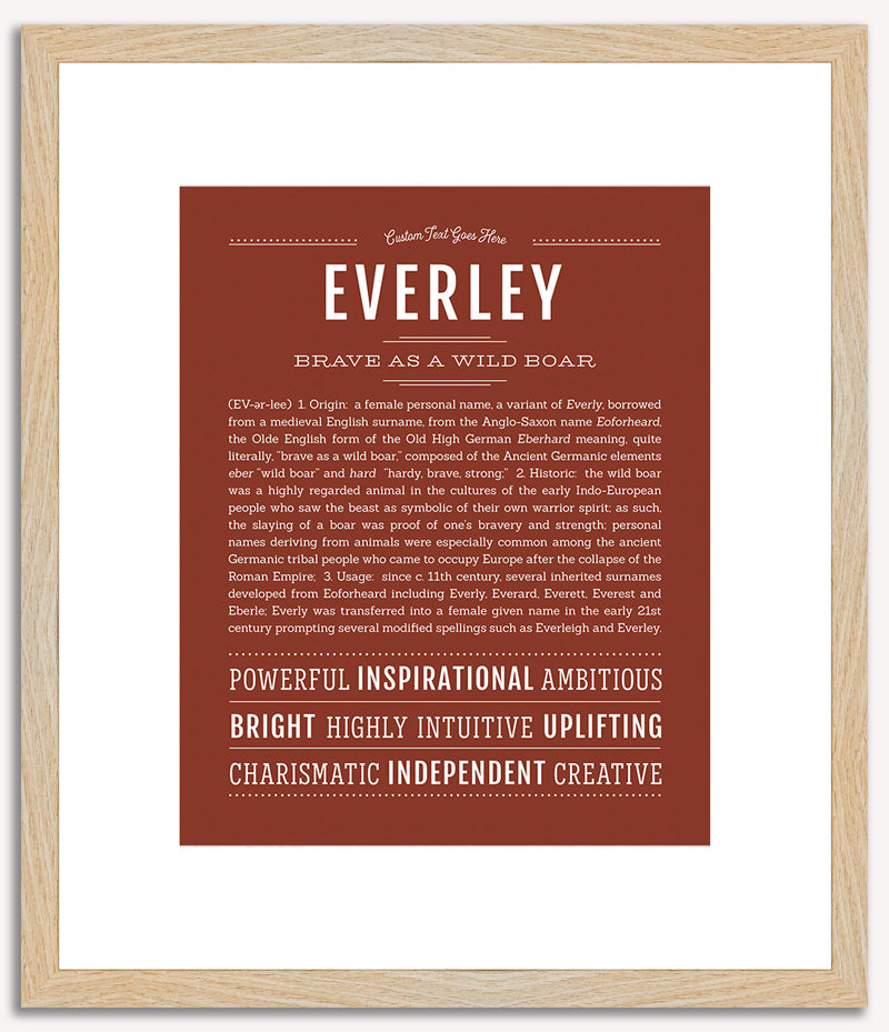 Everley | Name Art Print