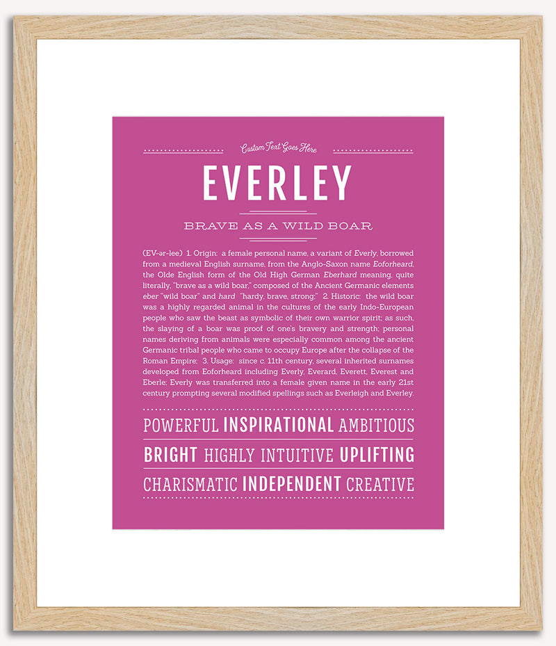 Everley | Name Art Print