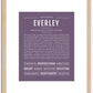 Everley | Name Art Print