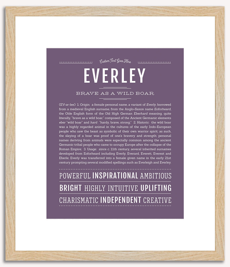 Everley | Name Art Print