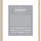 Everley | Name Art Print