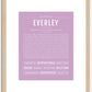 Everley | Name Art Print