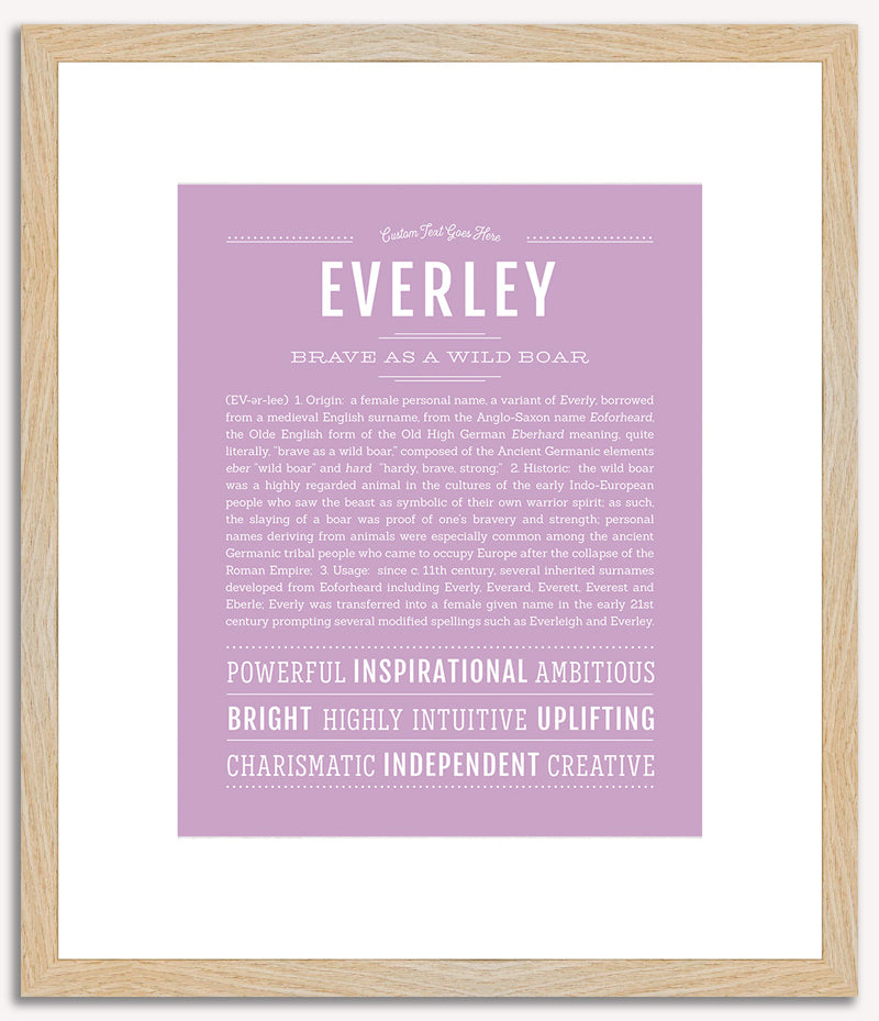 Everley | Name Art Print