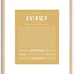 Everley | Name Art Print