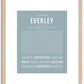 Everley | Name Art Print