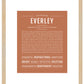 Everley | Name Art Print