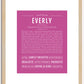 Everly | Name Art Print